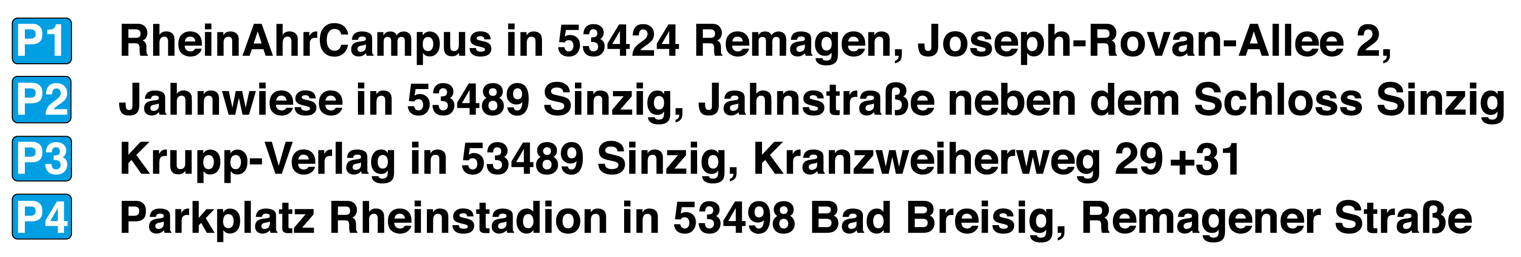 Parkplätze