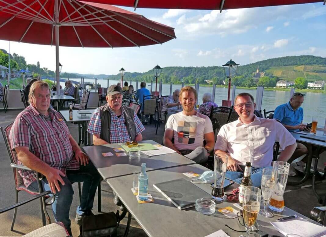 Gründungsmitglieder von BREISIG.live e.V.: Rüdiger Kowalsky, Rolf Henzgen, Robert Czapla und Michael Koch BREISIG.live e.V.